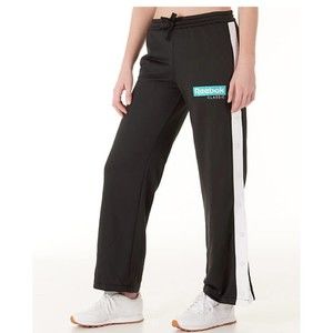Women's Reebok Classic Snap Track Pants Black Size Small Logo Relaxed MSRP $60